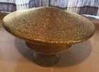 Vintage 1980   s 80   s Frank Olive Private Collection Gold Straw Hat