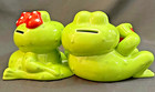Frogs In Love Two-sided Bank-adorable  Vintage