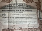 Little Sewickley Oil   Gas Company 1920 Stock Certificate Pennsylvania Rare