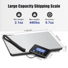 Shipping Scale Digital Postal Scale 440 Lbs 0 35oz Accurate Ac dc Package Lcd