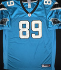 Steve Smith Carolina Panthers Authentic Reebok Jersey  Blue  Size 60  Rare 