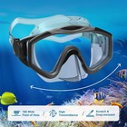 Biubiufly Dry Top Snorkel Set Panoramic Wide View Tempered Glass Lens Scuba D   