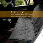 Seat Cover Rear Back Car Pet Dog Travel Waterproof Bench Protector Luxury -black