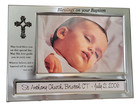 Baby Baptism Photo Frame 4x6 Horizontal Engraved Keepsake Diy Personalized Gift