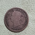 Canada  Queen Victoria  5 Cents  1858   925 Silver