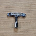 Vintage Premier Drum Key British Made Percussion Tool Accessory Chrome Zinc