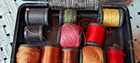 Lot Antique Vtg Multicolor Belding   Heminway Cotton  Silk Thread On Wood Spools