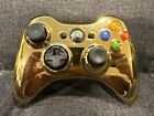 Official Microsoft Xbox 360 Gold Wireless Controller  Works Great  Authentic 