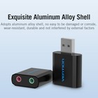 Usb Audio Adapter External Stereo Sound Card 3 5mm Headphone And Microphone Jack