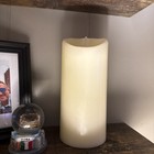 3 Luminara Real Flame-effect Flameless Led Ivory Round Pillar Candle 3    X 8   