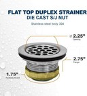 Stainless Steel Rv Mobile Shower Strainer Drain Assembly For Bar   Bathroom Sink