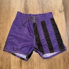 Birdwell Beach Britches Board Shorts Swim Trunks Purple Striped Vintage Mens 27