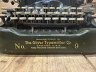 Antique 1918    the Oliver Typewriter Co     No 9 Standard Batwing Visible Writer