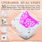 Rechargeable Uv Led Nail Lamp 72w Cordless Uv Light For Nails With Removable    