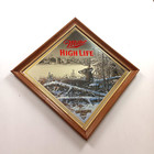 Miller High Life Beer Diamond Wildlife Series Mirror Sign-deer    opening Day   