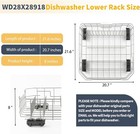New Upgraded Lower Dishwasher Rack W Rollers Wd28x28918 Wd28x22659