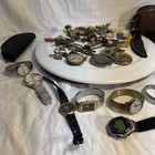 Grandpa s Junk Drawer Lot  Watches   Small Toys Ect 