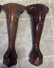 Vtg Salvage Wood Ball claw Feet Carved Table Legs 16 5    T Crafter Reclaimed