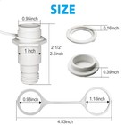 Threaded Drain Plug Replacement For Igloo Compatible  1 Set 1 Plastic Tethe
