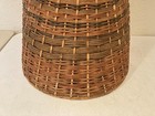 Vintage Woven Wicker Basket Hamper W  Lid Handle Rustic Farmhouse Decor