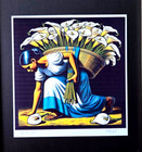 Aidan Flux   Hand Signed Original Print Framed Ltded Of 69 Coa   As Diego Rivera