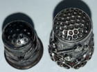Vintage Antique Thimbles Lot Of 2 Sterling