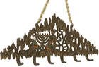 Vintage Judaica Jerusalem Wall Hanging Key Plaque Israel Hebrew Judaism Jewish