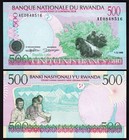 Rwanda 500 Francs 1998  Unc  5 Pcs Lot  Consecutive  P-26