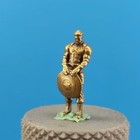 Mini Bronze Captain America Figurine  Handmade Superhero Collectible Statue