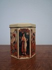 1989 Coca-cola Metal Tin Container With Lid Octagonal Shaped