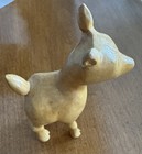 Antique Wood Deer Scandinavian Folk Art Hand Carved Vintage 4    H