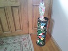Clean Vintage 1960s Hati Hummingbird Solid Metal Umbrella Stand Free Shipping