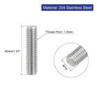 5pcs Fully Threaded Rod  M10 X 40mm 304 Stainless Steel Right Hand Thread Bar St