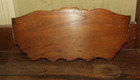Vintage Pressed Back Oak Pediment Crest W  Ornate Carving Architectural Salvage