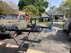 200 Lb Portable Work Stand Sawhorse Foam Cushion Auto Body Shop Paint Panel Door