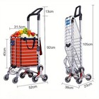 Folding Utility Shopping Cart Wheels Portable Trolley Bag Heavy Duty Stair Carts