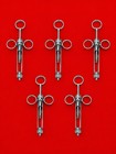 Dental Aspirating Syringe 5 Pack  Reusable Stainless Steel Dental Injection Tool