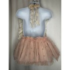 457  Handmade Pearl Heart Tulle Tutu Dress Size 9-12 Months