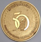 50 Years Royal Jordanian Airlines Commemorative Bronze Medal 1963-2013 Vintage