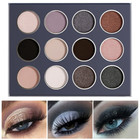 Smokey Grey Eyeshadow Palette  Black Gray Smoky Eye Shadow Pallet Goth Halloween