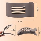 Vovii 6 Pack Matte Brown Flat Hair Claw Clips For Women Extra Strong Large Hair