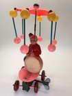 Vintage Occupied Japan Celluloid Drummer Boy Wind Up Toy Spinning Parasol