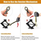 2 Ton Scissor Jack Car Suv Garage Tire Wheel Lug Wrench Tool Kit Usa