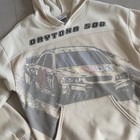 Nascar Daytona 500 Hoodie Men Xs Birch Cream Mesh Graphic Sweatshirt Nwt