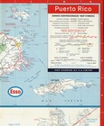 Vintage 1968 Puerto Rico Road Map  spanish Edition      Standard Oil Co   esso 