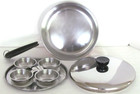 Vintage Revere Ware Egg Poacher 8  Skillet   Lid With 4 Egg Cups