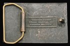 Ri20187 Great 1970s   anderson Dresser   Solid Brass Oilfield Services Buckle