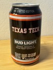 2025 Texas Tech Bud Light - Limited Edition Empty Beer Can - Bottom Opened