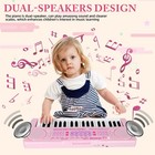 Kids Piano Keyboard  37 Keys Music Keyboard Piano Toys With Microphone  Porta   