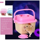 Portable Hamster Travel Suitcase Plastic Pet Carrier Gear Carriers